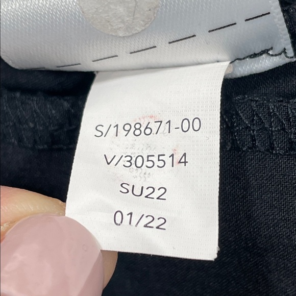 Athleta Womens Brooklyn Ankle Pants Ribbed Side Black Size 6 - Picture 11 of 15